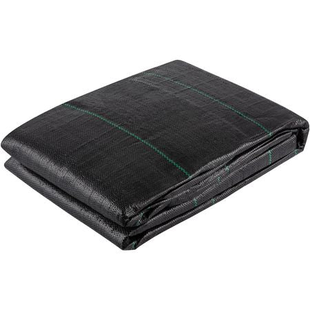 Geotextile Fabric, 12.5 x 30 ft 3.5oz Woven PP Driveway Drain Cloth with 600lbs Tensile Strength, Heavy Duty Underlayment for Soil Stabilization, Landscaping, Weed Barrier, 12.5FT30FT-3.5OZ, Bla