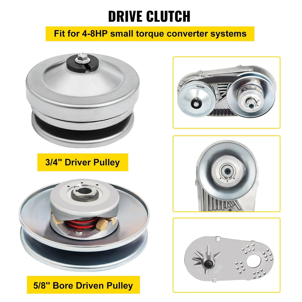 Go Kart Torque Converter Kit CVT Clutch 3/4" Replaces Comet TAV2 30-75 218353A Manco 10T #40/41 (Comes with 1 Sprocket - 1x 10 Tooth 40/41)