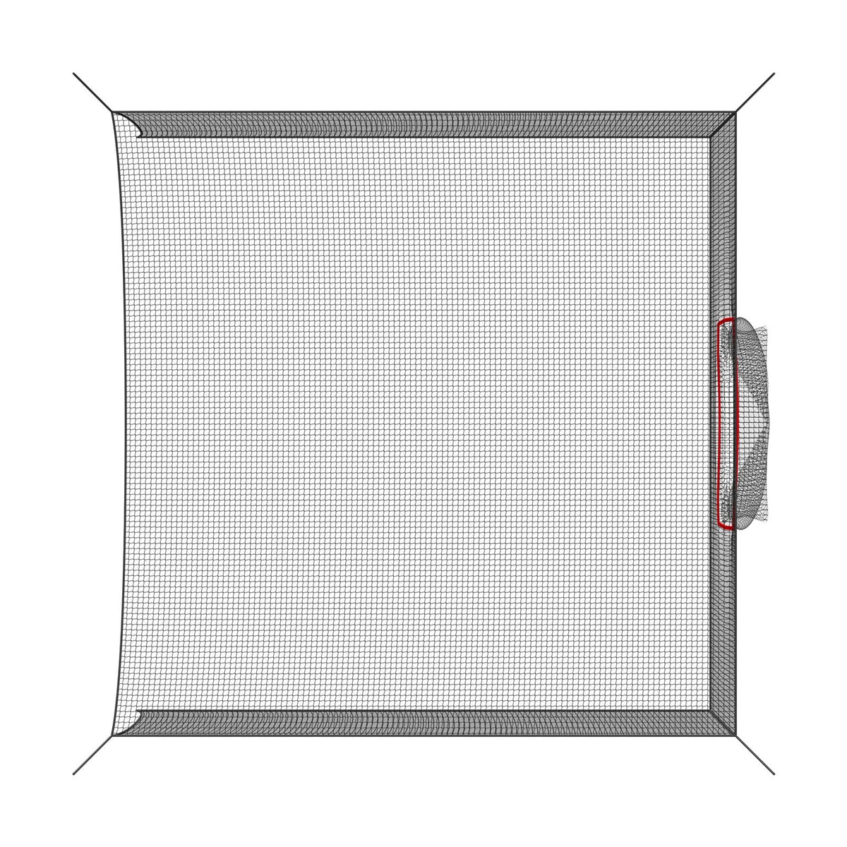 Golf Batting Cage, 10 x 10 x 10 FT Golf Cage, Driving Hitting Cages with 3-Ply Knotless Polyester, Golfs Target & 9-Hole Baseball Target, Golfs Hitting Net for Indoor, Outdoor, Backyard