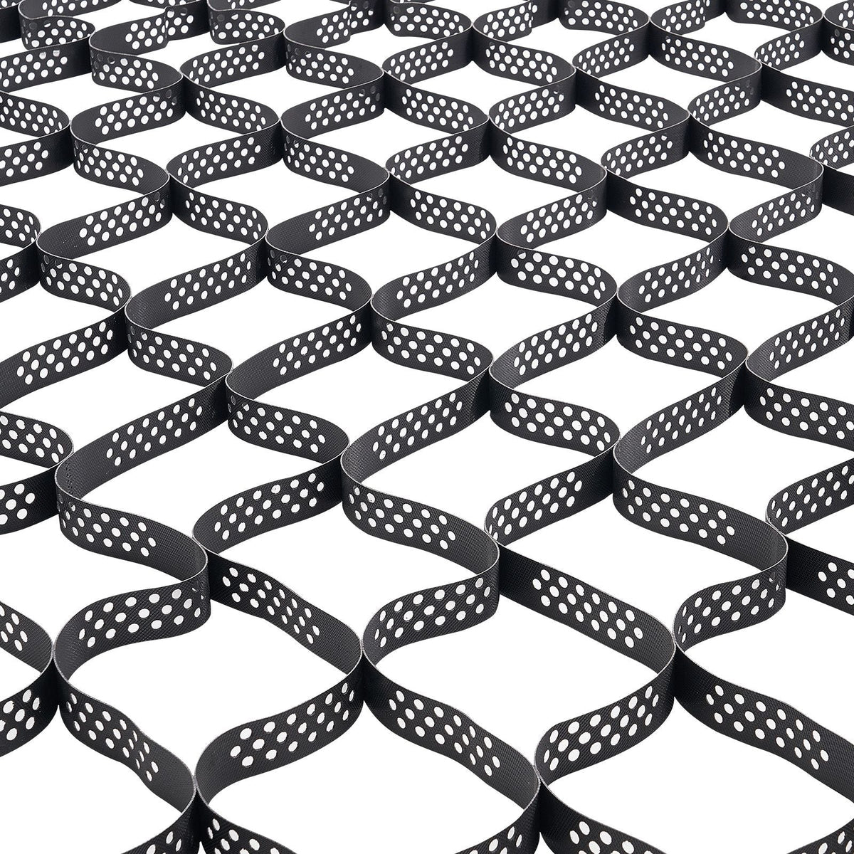 Gravel Grid, 2 Inch Depth, 16.4 x 6.5 FT / 5000 x 1980 mm, 1880 LBS Per Sq ft Grass Ground Retainer, Permeable Geo Grids Driveway Stabilization, for Garden, Patio, Walkway, RV Parking Slopes