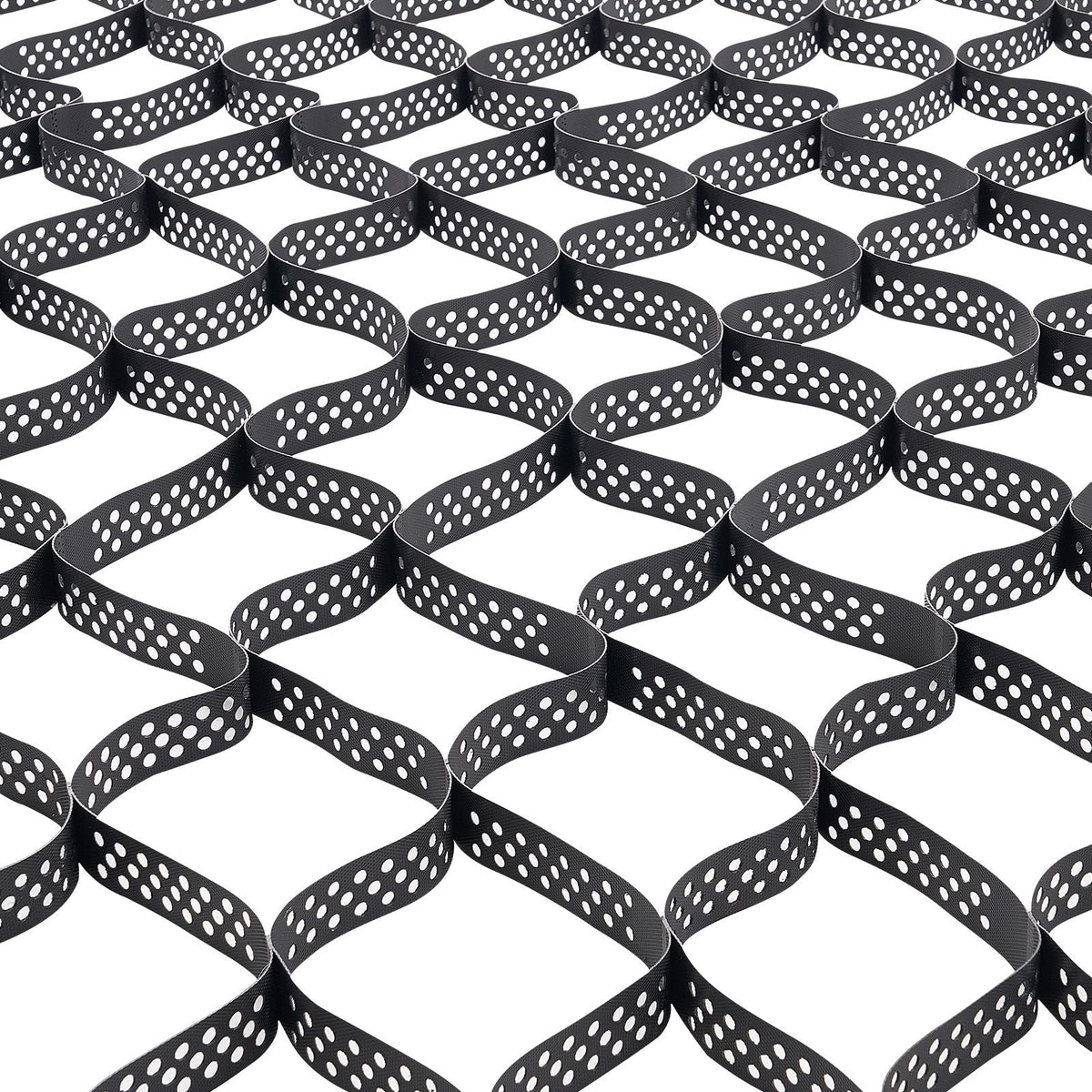 Gravel Grid, 2 Inch Depth, 17.06 x 8.86 FT / 5200 x 2700 mm, 1880 LBS Per Sq ft Grass Ground Retainer, Permeable Geo Grids Driveway Stabilization, for Garden, Patio, Walkway, RV Parking Slopes