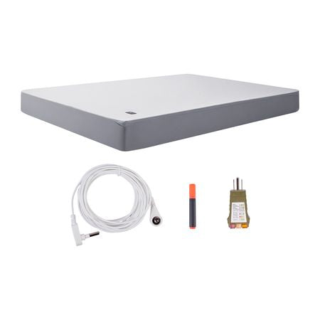 Grounding Sheets, King Size, 90% Cotton + 10% Pure Silver Fiber, Earth Grounded Fitted Bed Sheets, with Grounding Cord & Tester, for Improved Sleep & Wellness (Gray, King - 78 x 80 x 15 in)