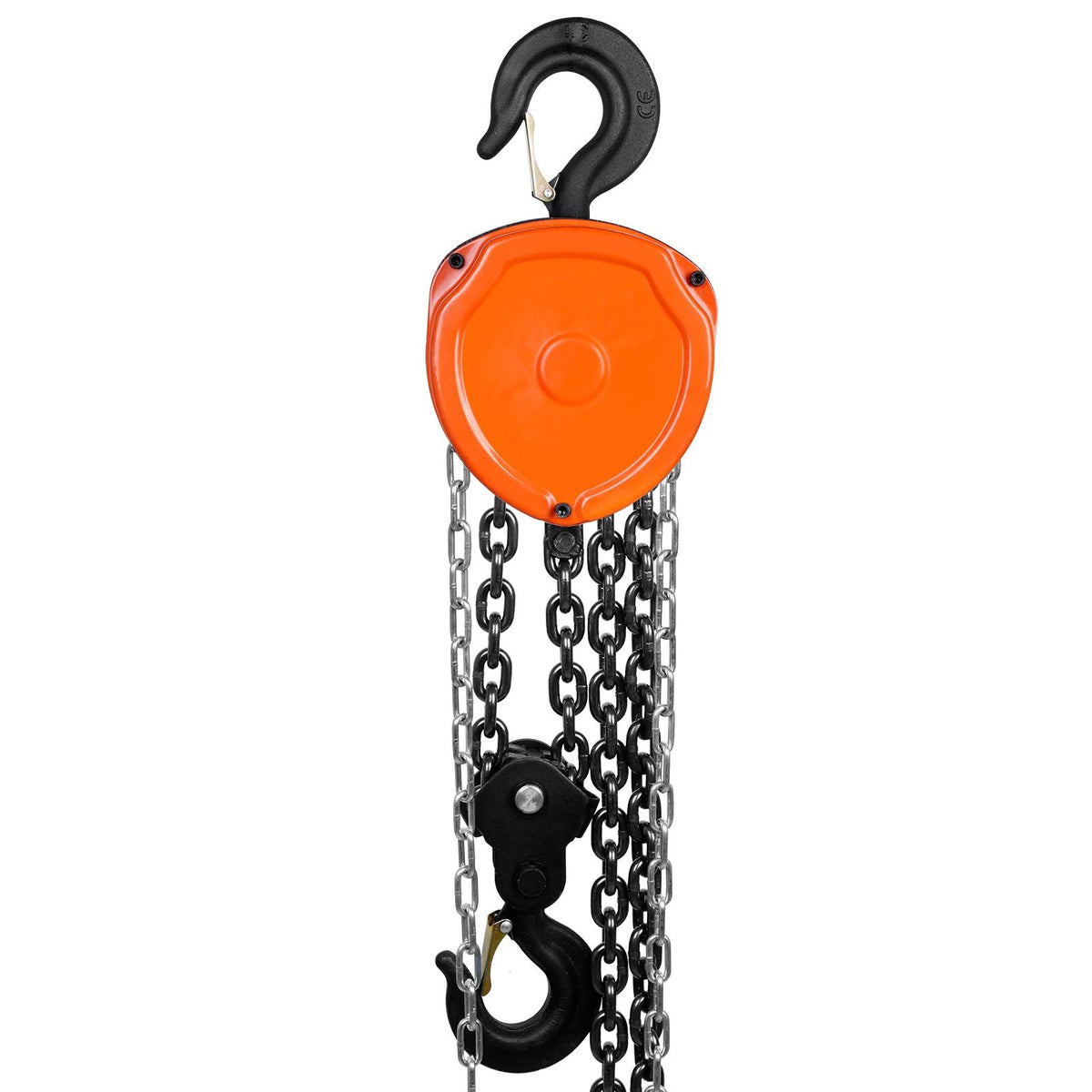 Hand Chain Hoist, 3 Ton 6600 lbs Capacity 10 FT Come Along, G80 Galvanized Carbon Steel with Double-Pawl Brake, Auto Chain Leading & 360° Rotation Hook, for Garage Factory Dock