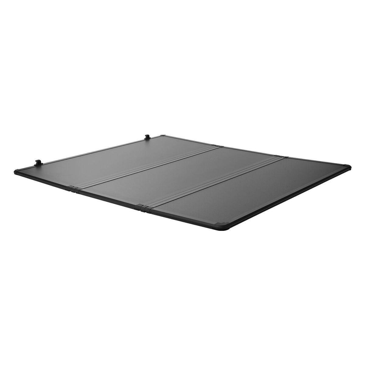 Hard Tri-Fold Truck Bed Tonneau Cover, Compatible with 2015-2025 Ford F150 6.5 ft (78.9 in) Standard Bed, Waterproof Fiberglass Hard Folding Truck Tonneau Cover with Aluminum Alloy Support Bar
