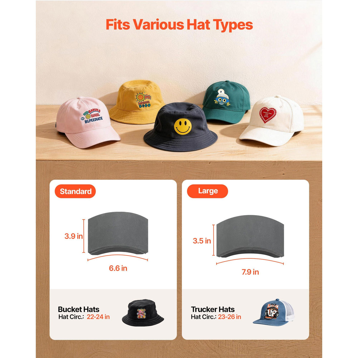 Hat Heat Press Machine, with 2 Interchangeable Platens and Caps Stretcher, Precise Temperature & Time Control, Heat Press for Hats and Caps, for HTV Iron On and Sublimation Projects, White
