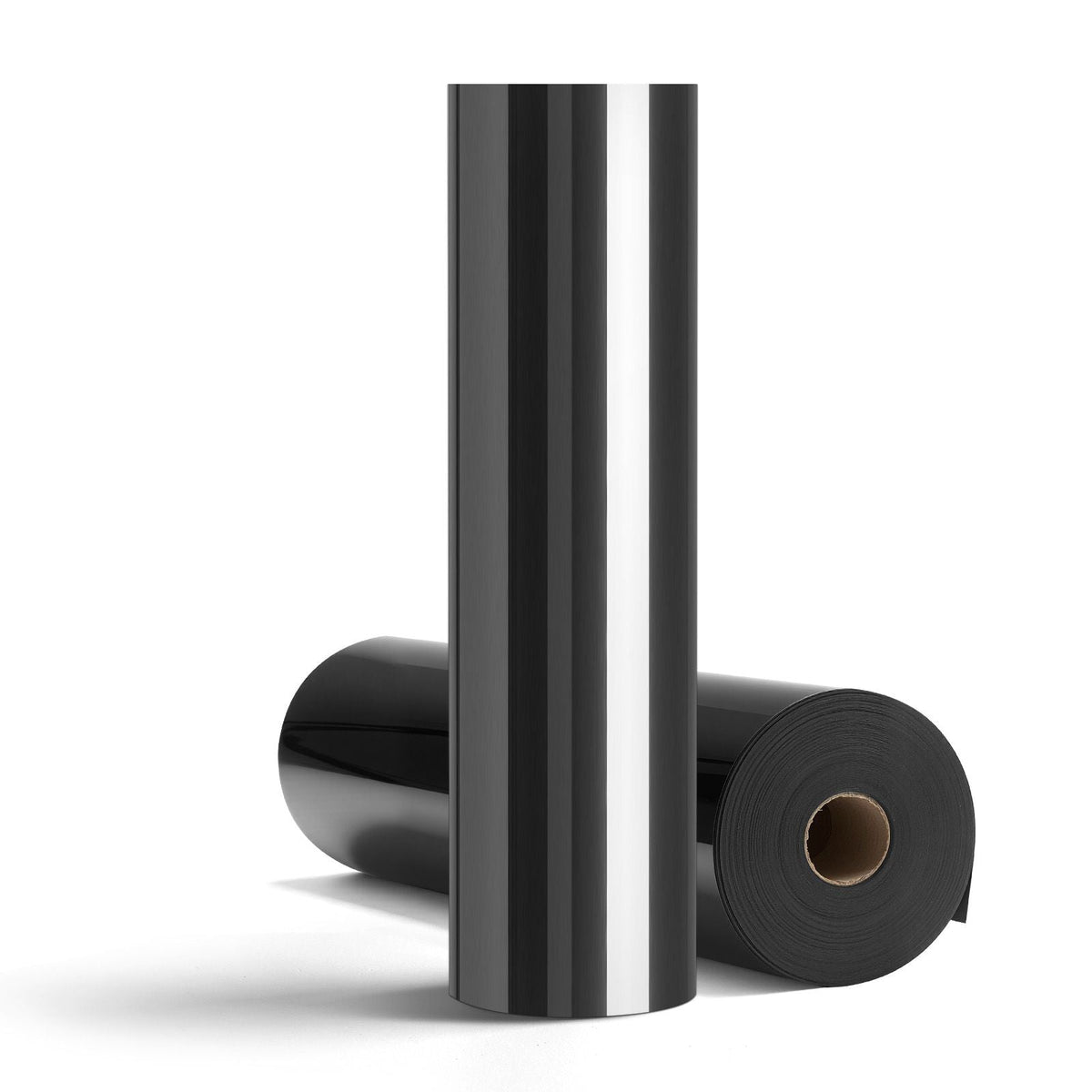 Heat Transfer Vinyl, 12 in x 70 ft, Glossy Black HTV Iron on Vinyl Roll, Easy to Cut and Weed, Strong Adhesion, Compatible with Cutting Machines, for Various Materials, T-shirts, Pillows, Hats