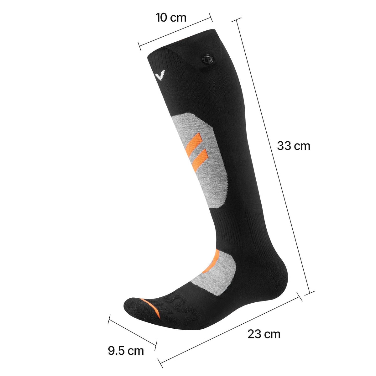 Heated Socks, Medium Size, 5000mAh Battery Rechargeable Heating Socks with 4 Heating Levels, Electric Heated Sock with APP Control for Men Women, Foot Warmer for Hunting Riding Camping Hiking