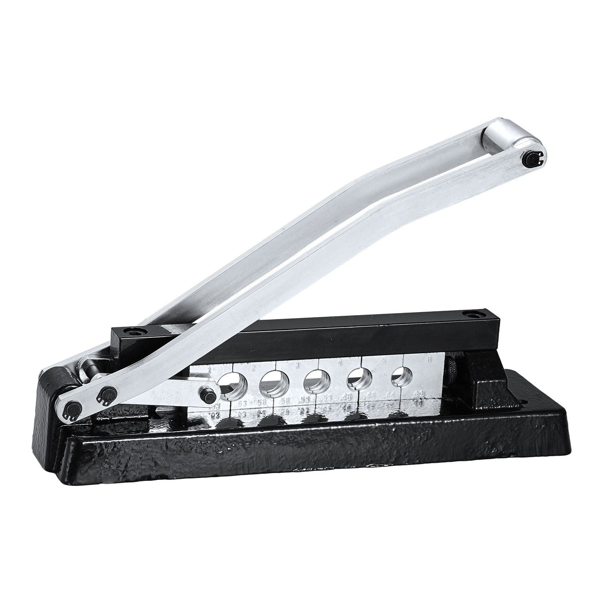 Heavy Duty Hose Ferrule Crimping Tool, Standard Bench Hose Crimper with 5 Die Holes & 0.44"-0.63" Crimping Range for PVC Rubber Hoses, Air Hoses Crimping Repair Kit (Ferrules Not Included)
