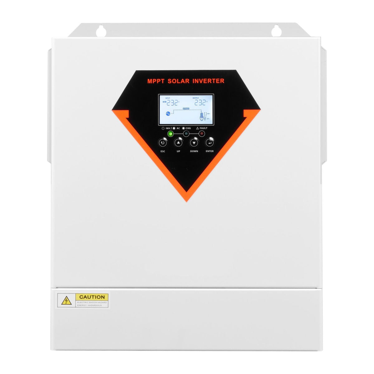 Hybrid Solar Inverter, 3500W, All in One Pure Sine Wave Power Inverter Charger, 24V DC to Single-Phase 220/230V AC, with Built-in 100A MPPT Solar Controller