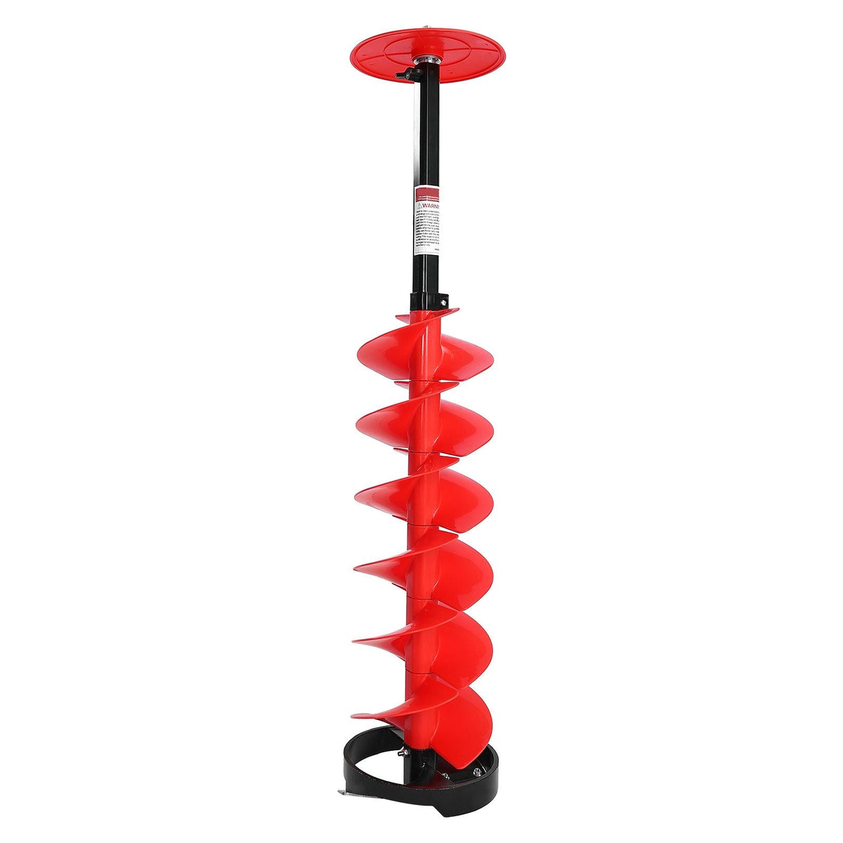 Ice Auger Drill Bit, 8in Diameter 41in Length, Cordless Nylon Ice Fishing Augers With Extra 13.4in Extension Rod, Drill Adapter, Top Plate and Blade Guard
