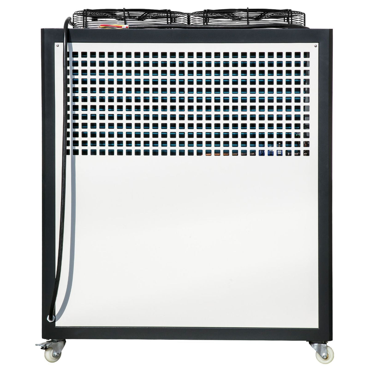 Industrial Water Chiller, 6HP 16 Gal Air-Cooled Industrial Water Chiller, 15,100 Kcal/h Cooling Capacity with Finned Condenser Micro-Computer Control 60L Water Tank, for Cooling Water