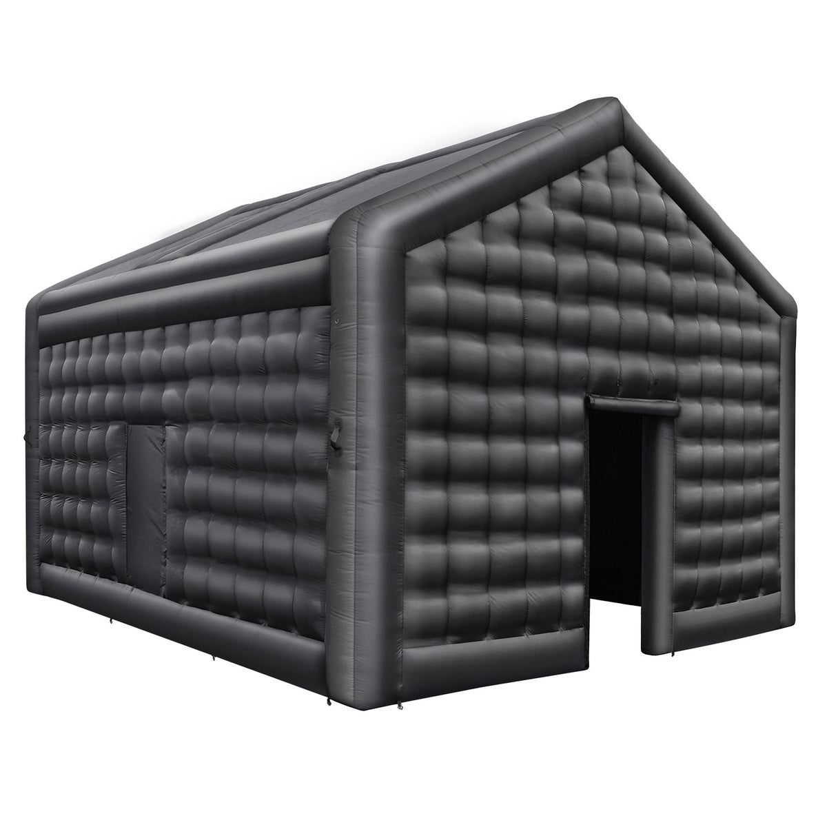 Inflatable Nightclub, 17.7 x 16.4 x 13.9 Ft, Blow up Party Tent with Disco Lights & 680W Blower, Large Inflatable Night Club Tent for Adults, Inflatable House Air Cube for Wedding Birthday Black