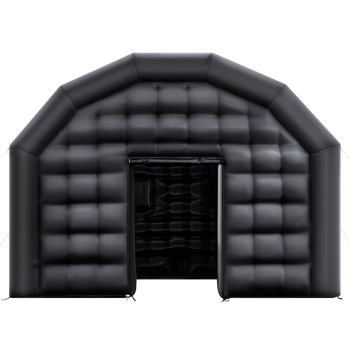 Inflatable Nightclub, 17.72 x 16.4 x 13.9 ft Inflatable Party Tent with 680W Blower & Sandbag, Ventilated Blow up Night Club with 2 Windows, Air Cube House for Event Birthday Wedding Party