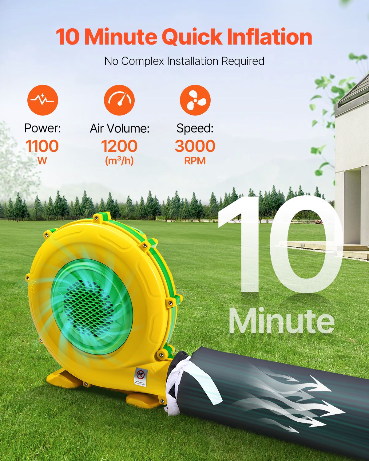 Inflatable Nightclub, 29.5 x 19.7 x 13.1 Ft, Blow up Party Tent with 1100W Blower, Large Inflatable Night Club Tent for Adults, Easy Setup Inflatable House Air Cube for Wedding Birthday Black