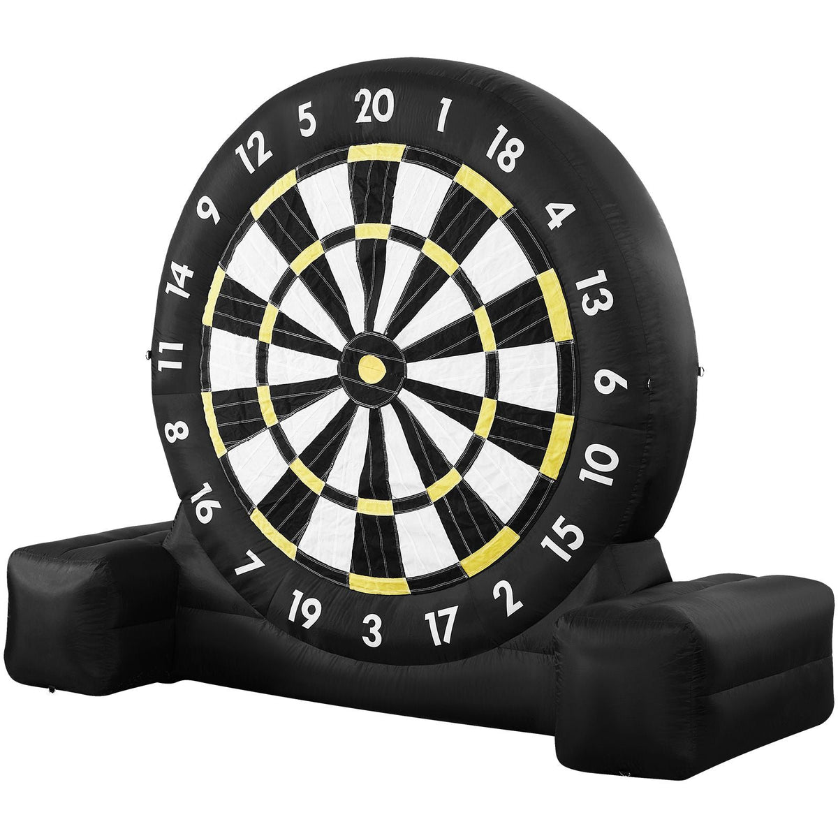 Inflatable Soccer Dart Board, over 8 ft High Giant Soccer Dart Board with 9 Kick Balls & Air Pump, 2-Minutes Setup & Storage Bag for Easy Carrying, for Giant Yard Games, Giant Kick Darts Game