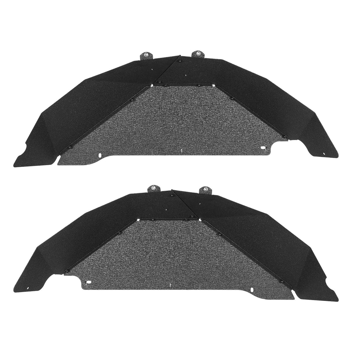 Inner Fender Liner, Front & Rear Fender Liner Compatible with 2007-2018 Jeeps JK/JKU 2/4 Doors, Steel Mud Guards Bolt-on Style Fenders Flare, Wheel Well Cover Fenders Flare Liners, Black