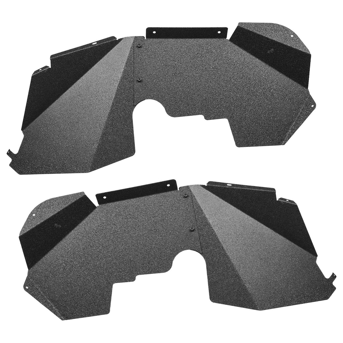 Inner Fender Liner, Front & Rear Fender Liner Compatible with 2007-2018 Jeeps JK/JKU 2/4 Doors, Steel Mud Guards Bolt-on Style Fenders Flare, Wheel Well Cover Fenders Flare Liners, Black