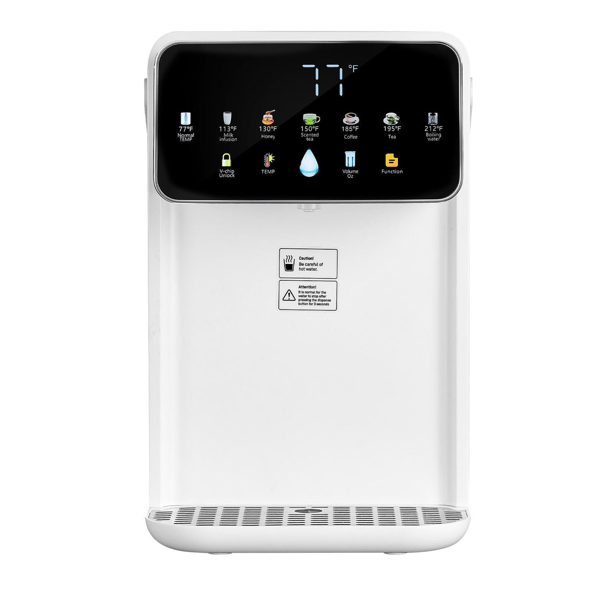 Instant Hot Water Dispenser, Countertop Boiling Water Dispenser with Adjustable 7 Temperatures & 7 Water Volumes, 118oz Removable Water Tank, Quick Heating with Touchscreen & Child Lock for Home