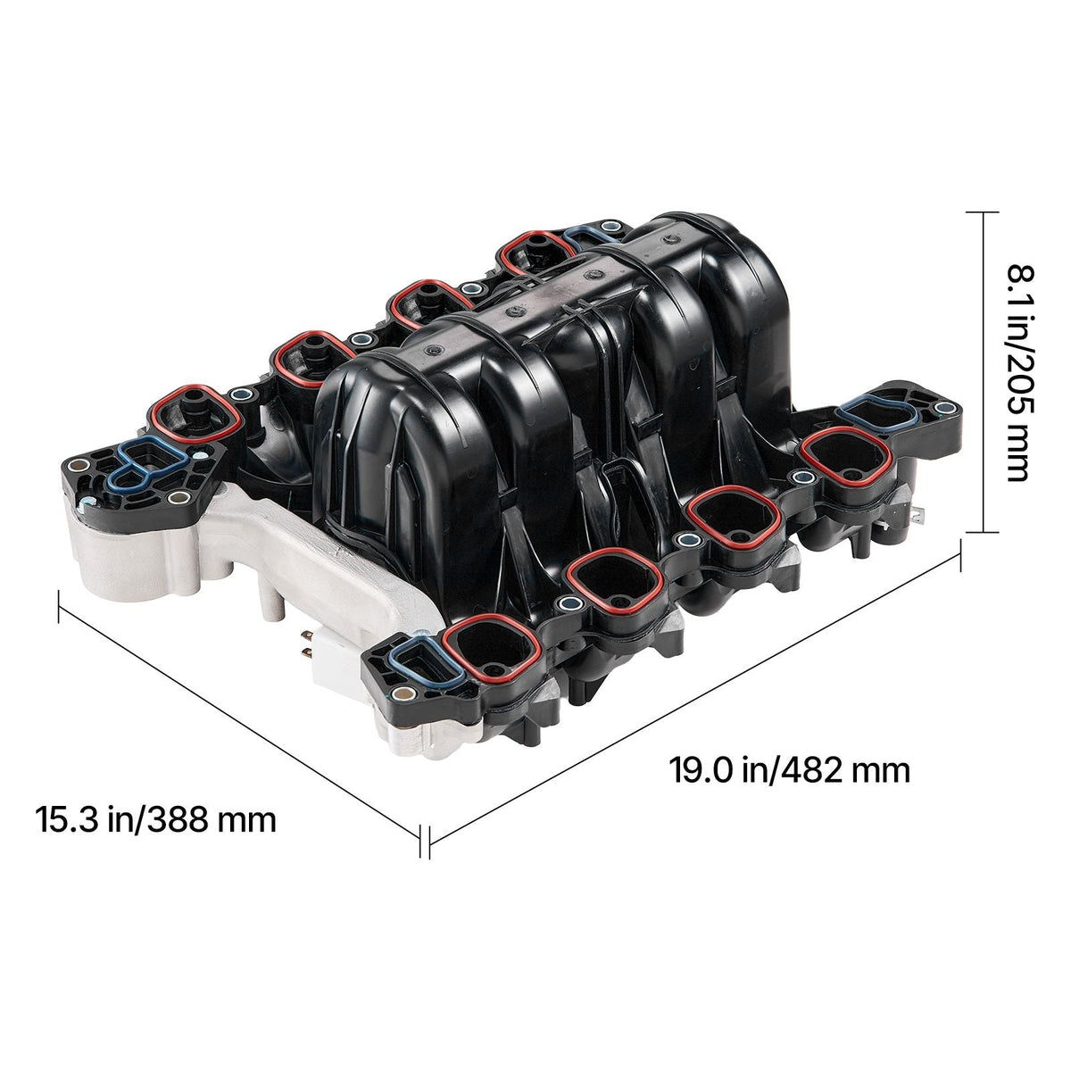 Intake Manifold, with Gasket, Engine Intake Manifold Assembly Compatible with 2001-2011 Crown Victoria, Replace 615-175, 1L2Z-9424-EF, 1W7Z-9424-AB, 3W7Z-9424-AA, 3W7Z-9424-AD, 3W7Z-9424-AE