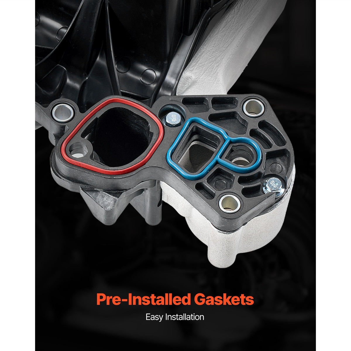 Intake Manifold, with Gasket, Engine Intake Manifold Assembly Compatible with 2001-2011 Crown Victoria, Replace 615-175, 1L2Z-9424-EF, 1W7Z-9424-AB, 3W7Z-9424-AA, 3W7Z-9424-AD, 3W7Z-9424-AE