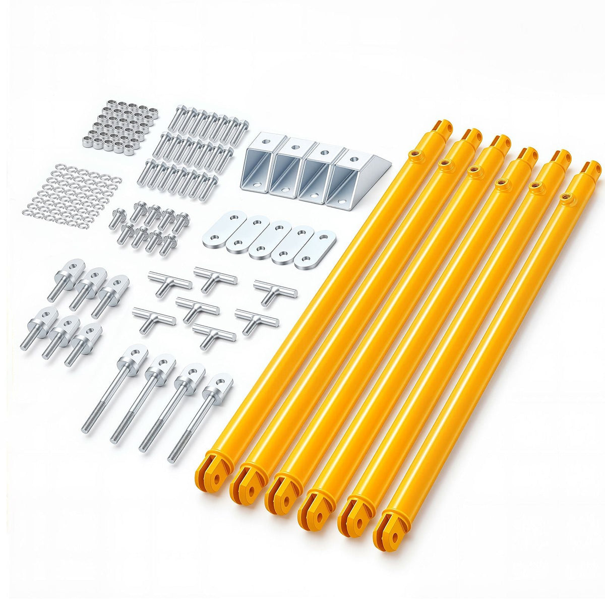 JT's Strong Arm Jack Stabilizer Kit 191025, Fits for 5th Wheel RV and Travel Trailer Kit, Fifth-Wheel Jack Stabilizer for Telescopic System, Reduces Chassis Movement, Easy Bolt-On Installation