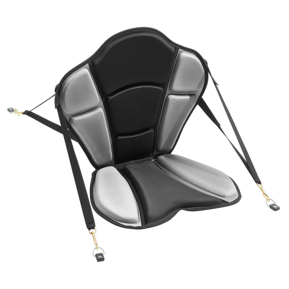 Kayak Seat, 1 Pack 1" Thick, Universal Paddle Board Seat with Back Support, Sit-on-Top Soft Padded Cushion with Storage Bag & Adjustable Straps for SUP, Fishing Boat, Inflatable Kayak, Rowboat