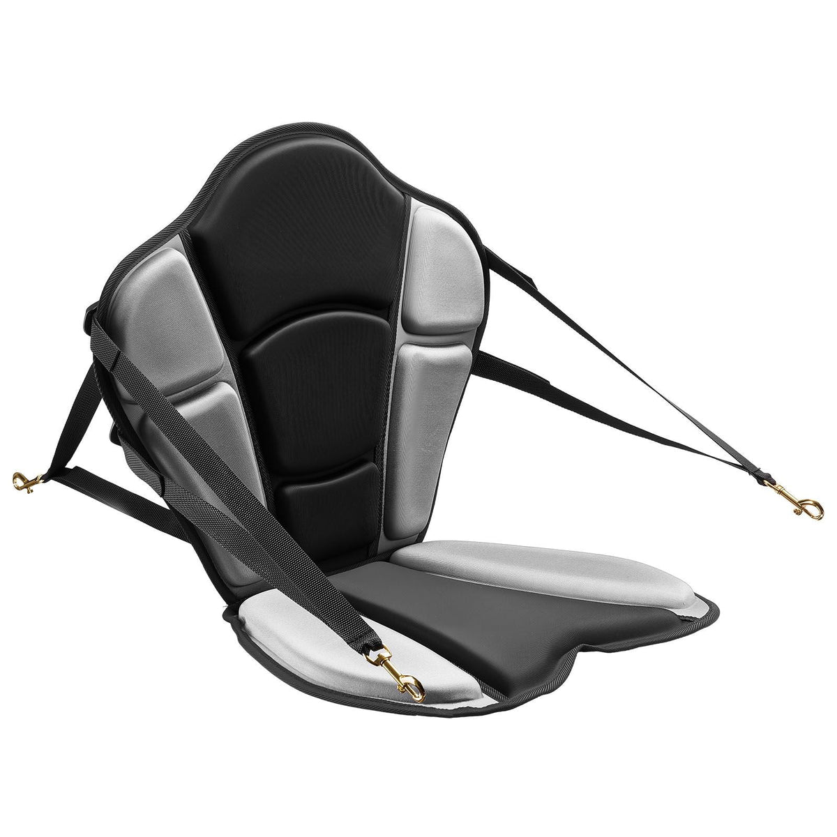 Kayak Seat, 1 Pack 1" Thick, Universal Paddle Board Seat with Back Support, Sit-on-Top Soft Padded Cushion with Storage Bag & Adjustable Straps for SUP, Fishing Boat, Inflatable Kayak, Rowboat