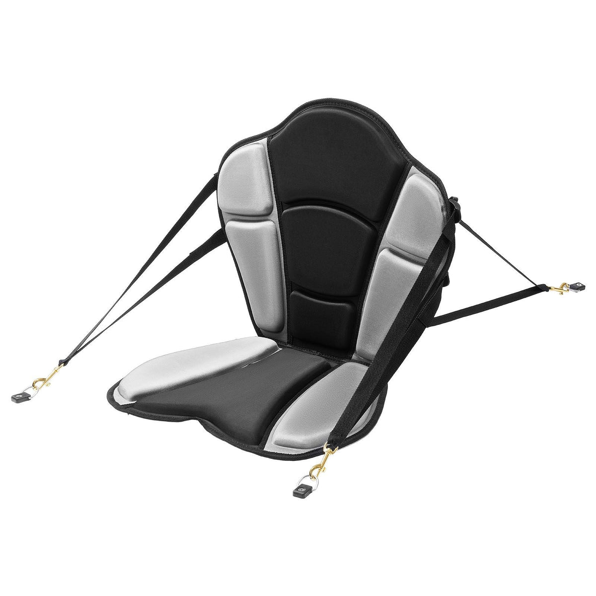 Kayak Seat, 1 Pack 1" Thick, Universal Paddle Board Seat with Back Support, Sit-on-Top Soft Padded Cushion with Storage Bag & Adjustable Straps for SUP, Fishing Boat, Inflatable Kayak, Rowboat