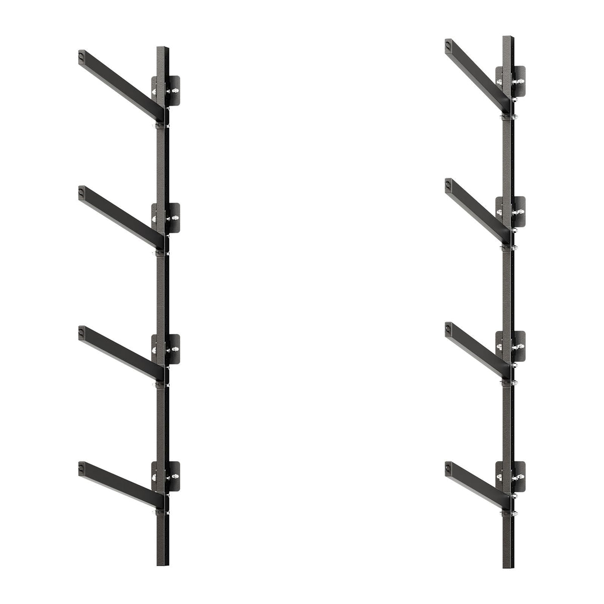 Kayak Storage Rack for 4 Kayaks, Holds 300 lbs, Heavy Duty Adjustable Wall Mount Stand for Indoor Outdoor Garage Shed Dock, Storage Holder for Canoe, Small Boat, SUP, Surfboard & Paddleboard