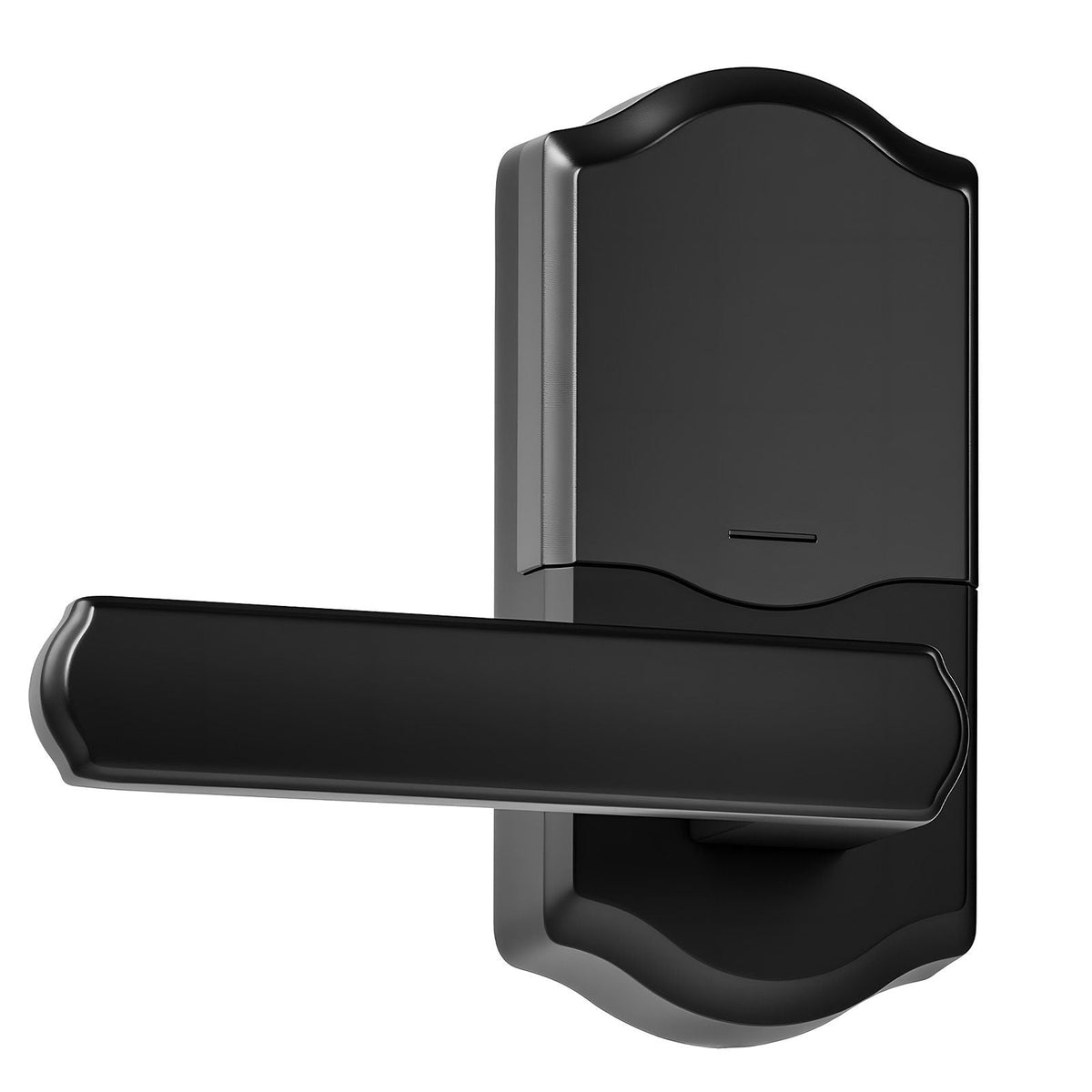 Keyless Entry Door Lock with Handle, Electronic Lever Door Handle with Keypad, Customizable User Codes, Keyed Entry, Auto Lock, Anti-Peeking Password, Backlit Keypad, for Home, Matte Black