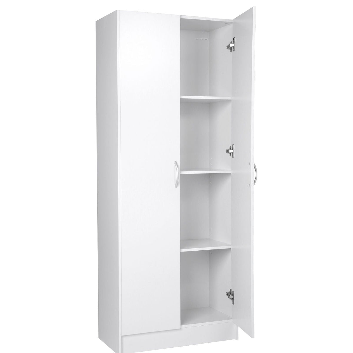 Kitchen Pantry Cabinet, 60" Tall Food Pantry Storage Cabinet, 110LBS Freestanding Storage Cabinet Cupboard with 3 Shelves(2 Adjustable), Engineered Wood Utility Pantry for Kitchen, Dining Room
