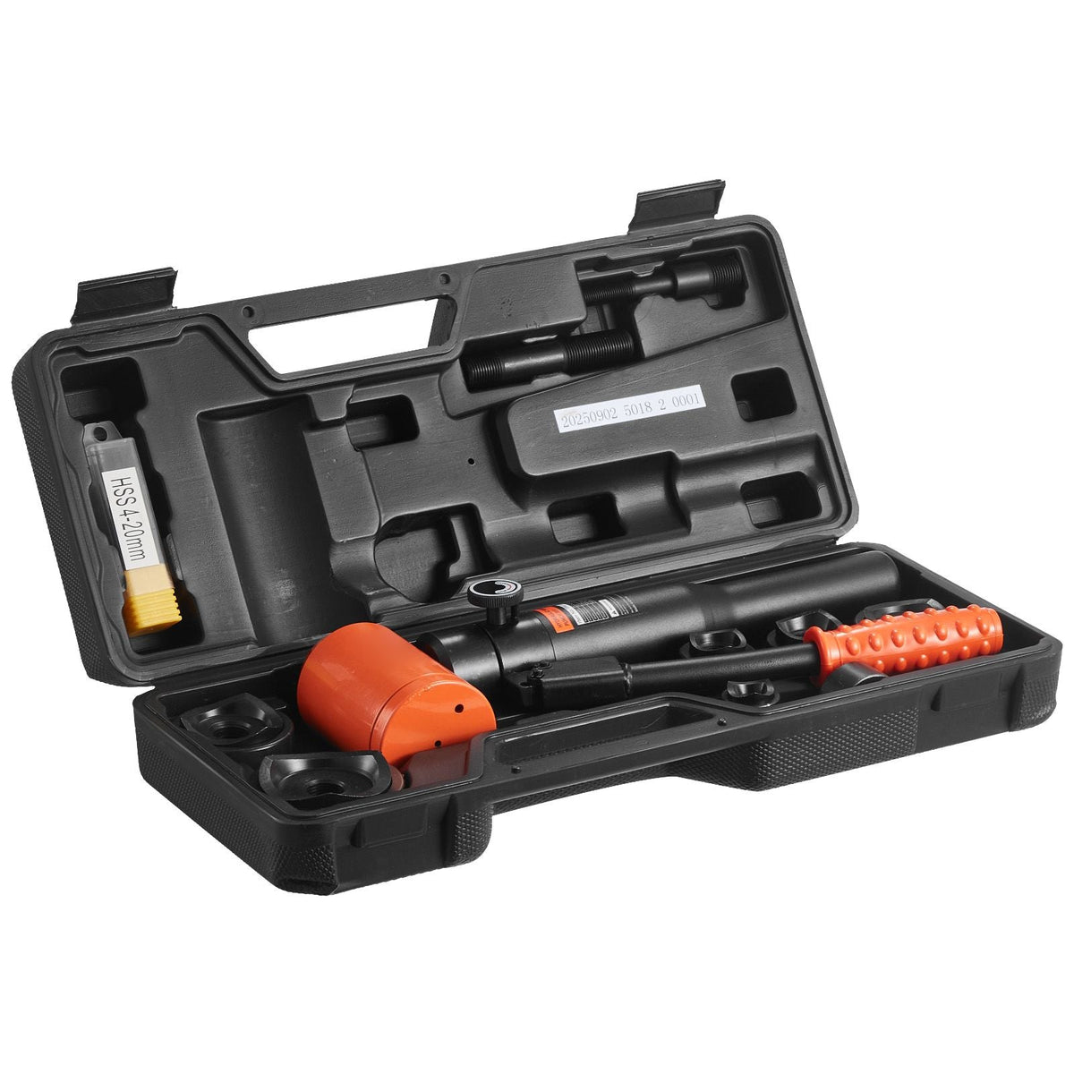 Knockout Punch Set, 10 Ton Hydraulic Knockout Set, 1/2" to 2" KO Tool Kit Hole Making Tool, KO Tools Kit W/6 Dies for Metal Electrical Cabinets, Electrical Control Cabinets, Switch Cabinets