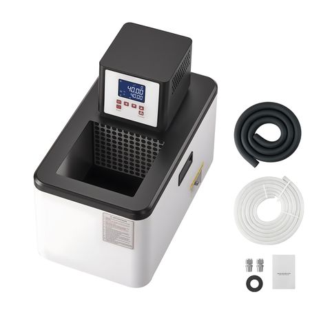 Laboratory High-Temperature Circulating Oil Bath, Up to 300 Celsius/572 Fahrenheit, 15 L Lab Constant Temp Heating Tank, 0.1 Celsius High Precision, Internal and External Dual Circulation