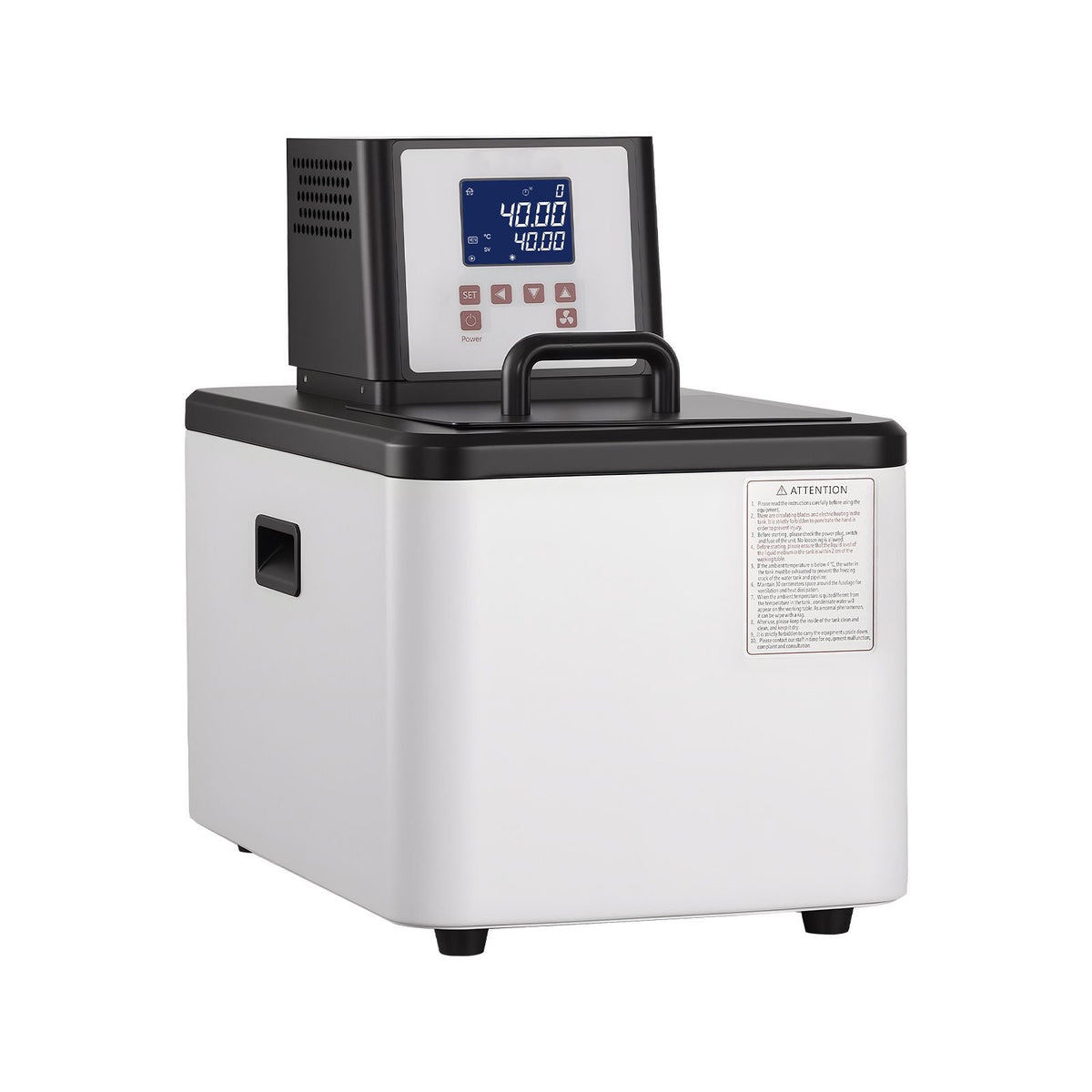 Laboratory High-Temperature Circulating Oil Bath, Up to 300 Celsius/572 Fahrenheit, 15 L Lab Constant Temp Heating Tank, 0.1 Celsius High Precision, Internal and External Dual Circulation