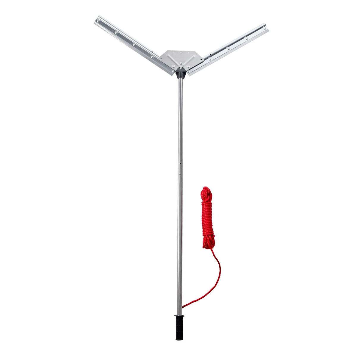 Lake Weed Cutter, Pond Aquatic Plant Cutting Tool with 37 in Max. Cut Width, Sharp and Heavy-Duty Steel Blades, Pond Rake with 30 ft Throw Rope, for Cattail, Phragmites, Lilly Pads & Chara
