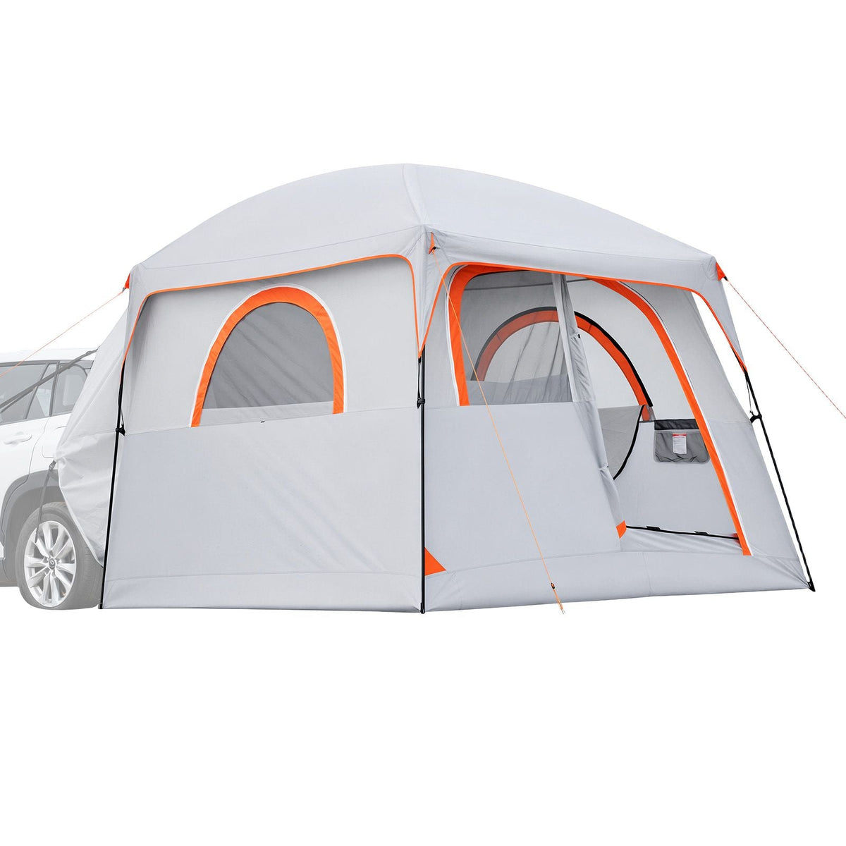 Large SUV Tent for 6 Person, 10 x 9 FT 3-Season SUV Tailgate Tent with Ventilated Doors & Mesh Windows, PU2000mm Waterproof Dual-Use Car Rear Hatch Tents for Outdoor Camping Hiking