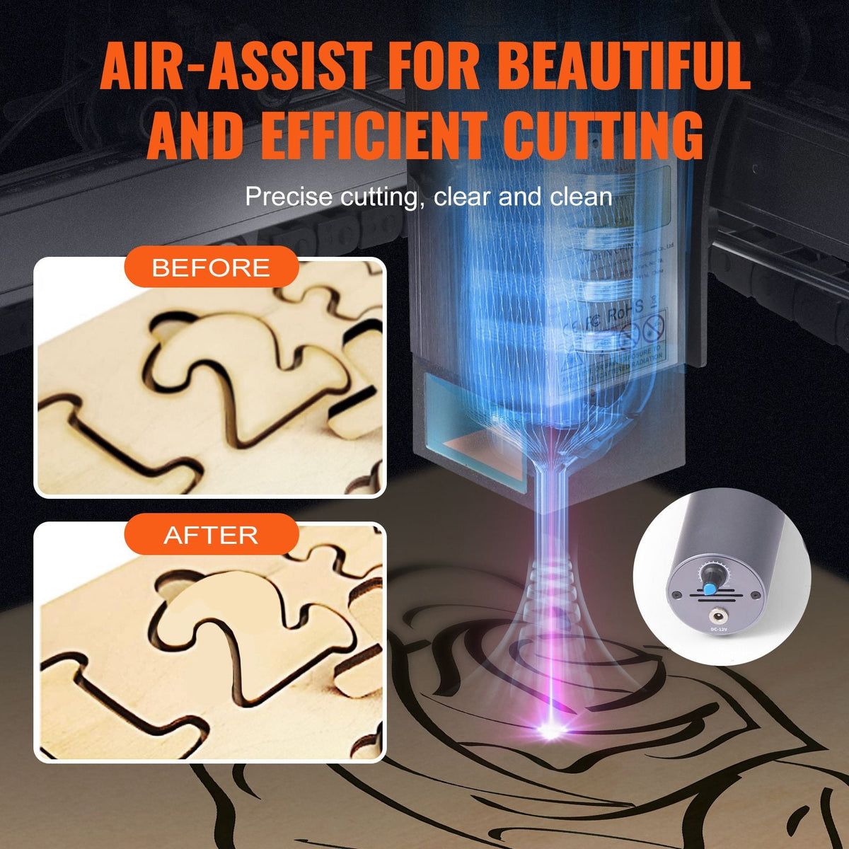 Laser Engraver, 20W Output Laser Engraving Machine, 15.7" x 15.7" Large Working Area, 10000mm/min Movement Speed, Compressed Spot with Rotary Roller, Laser Cutter for Wood, Certain Metal