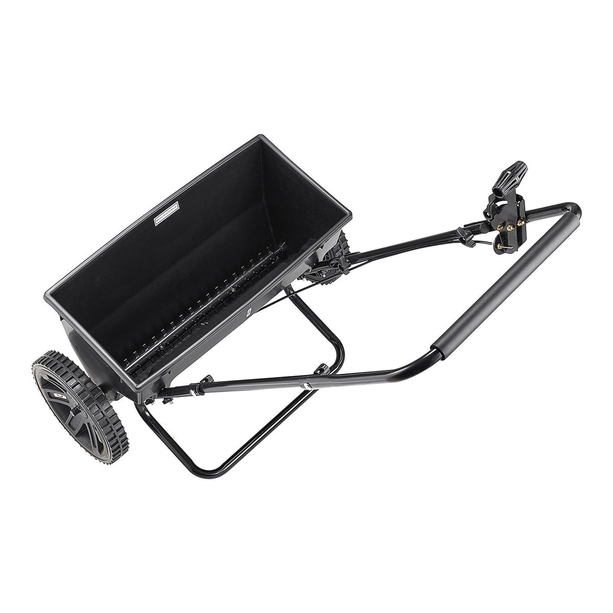 Lawn Drop Spreader, 50LBS Capacity, Walk-Behind Push Spreader, 18 in Spreading Width, 10 in All Terrain Pneumatic Tires, Lawn Spreaders with Hopper Grate, for Seed, Fertilizer, Salt, Ice Melt