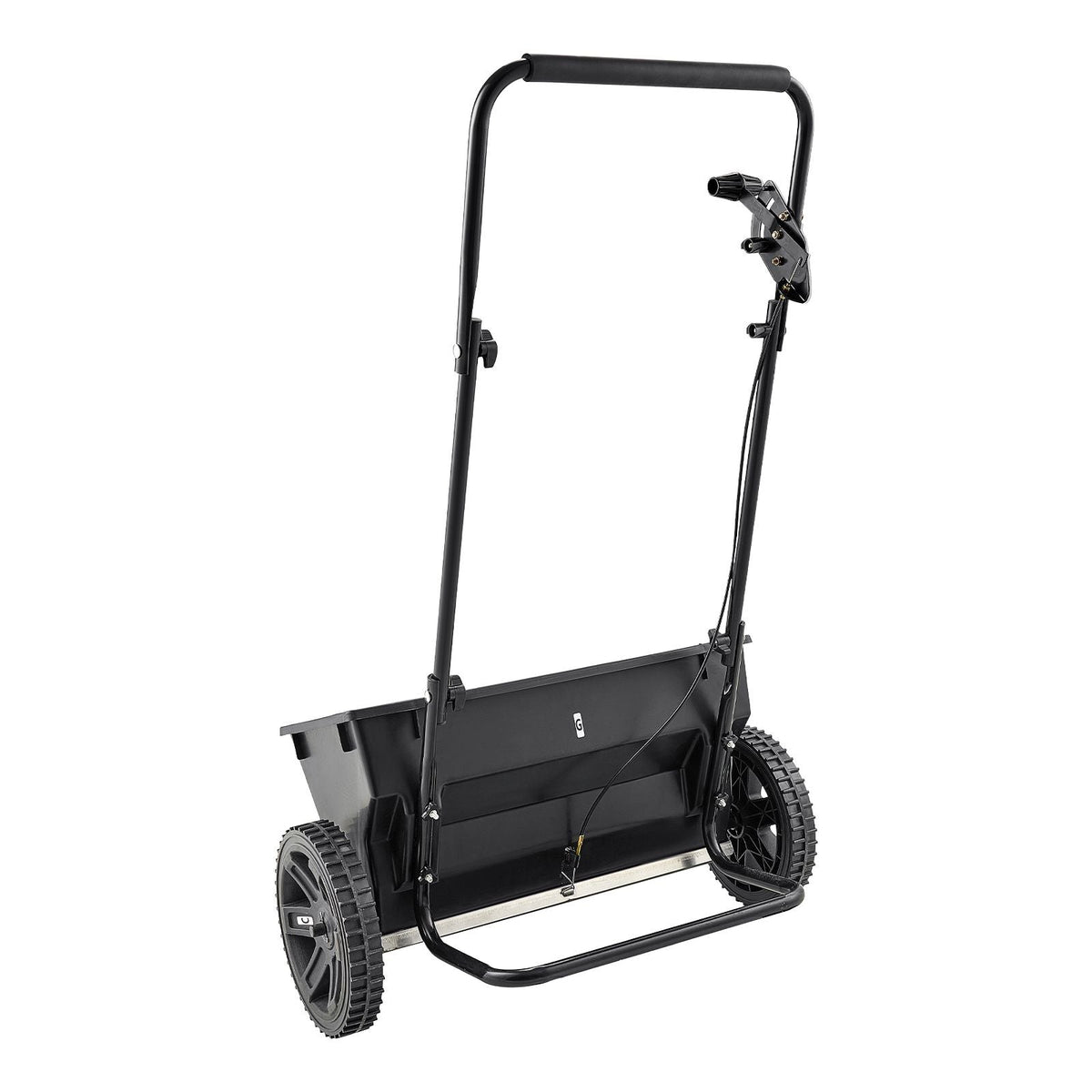 Lawn Drop Spreader, 50LBS Capacity, Walk-Behind Push Spreader, 18 in Spreading Width, 10 in All Terrain Pneumatic Tires, Lawn Spreaders with Hopper Grate, for Seed, Fertilizer, Salt, Ice Melt