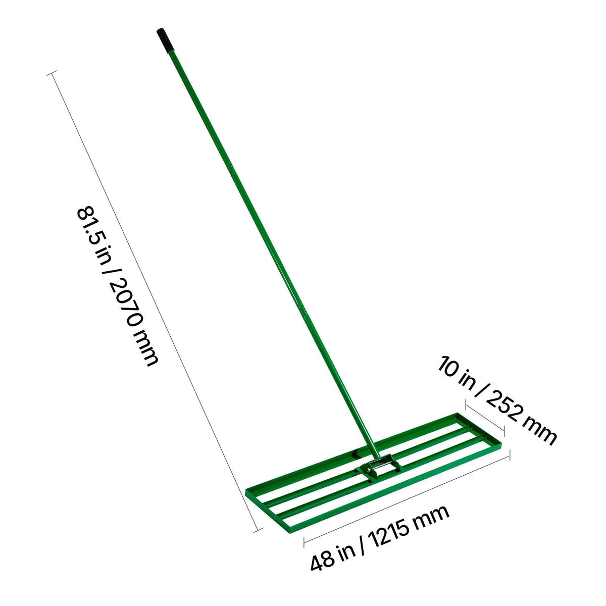 Lawn Leveling Rake, 48"x10" Level Lawn Tool, Heavy-duty Lawn Leveler with 78" Steel Extended Handle, Yard Leveling Rake Suit for Garden, Golf Lawn, Farm