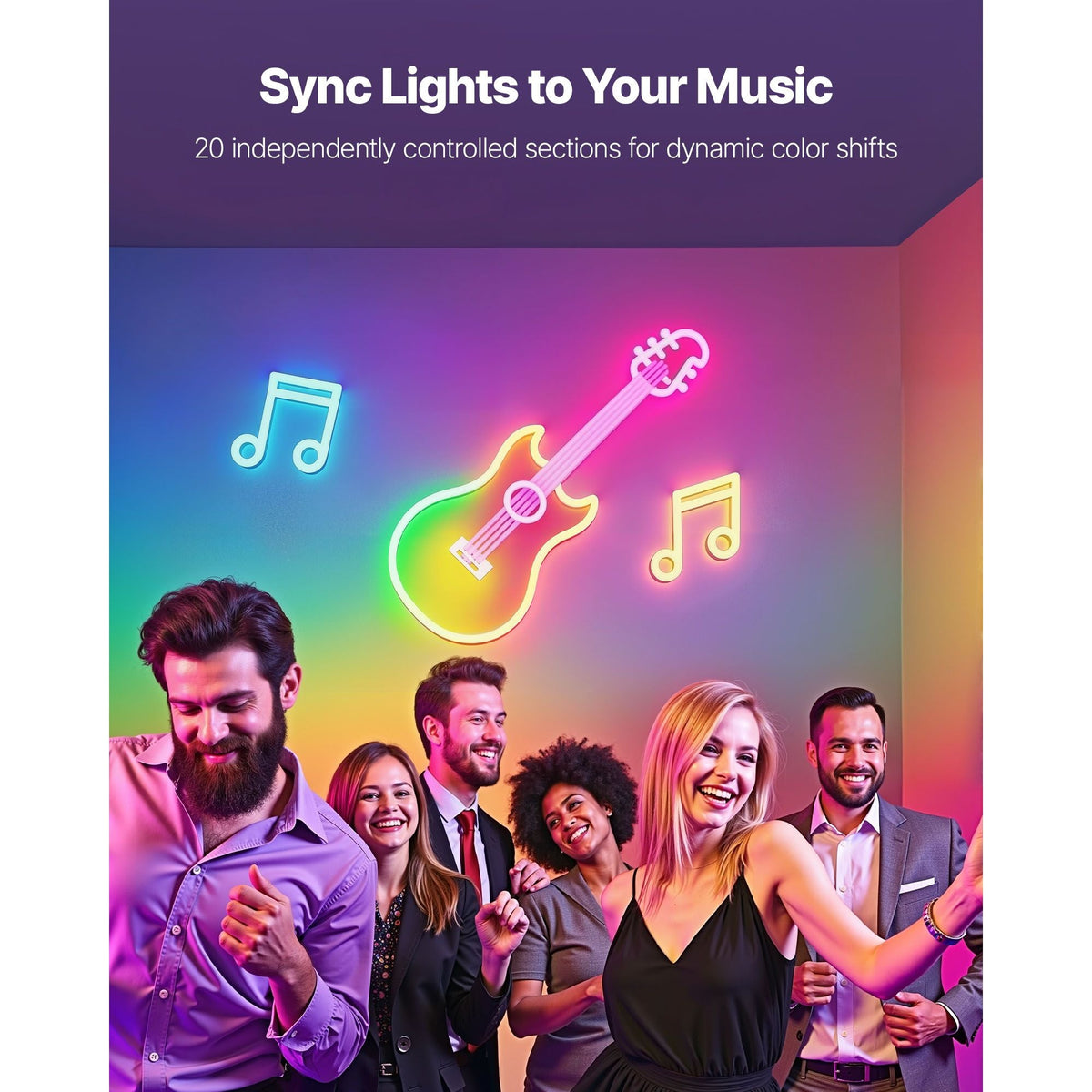 LED Neon Rope Light, 16.4 ft, Flexible RGB-IC LED Strip Light, Control with App/Remote, Works with Alexa & Google Assistant, Music Syncing, Custom DIY Neon Flex Lights, for Bedroom Gaming Indoor