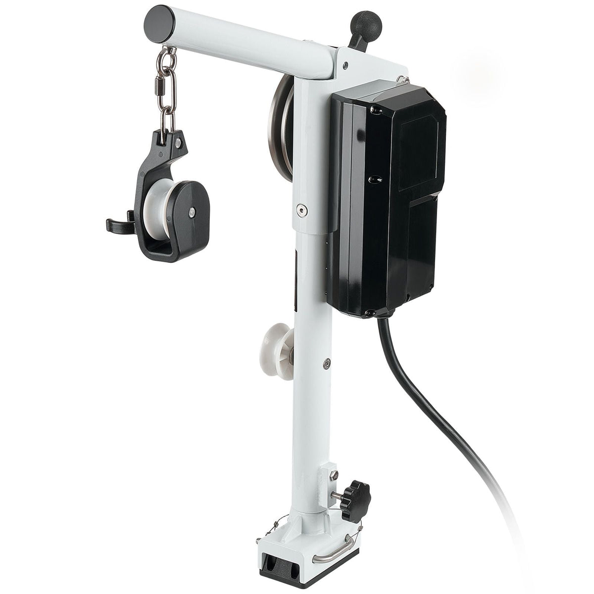 Line Hauler Pot Puller, 12V DC 1200W, Line Hauler Winch Holds 198 lbs Lift Capacity, Line Speed of 115 ft/min, 360 degree Rotation & Corrosion-Resistant, Crab Pot Puller