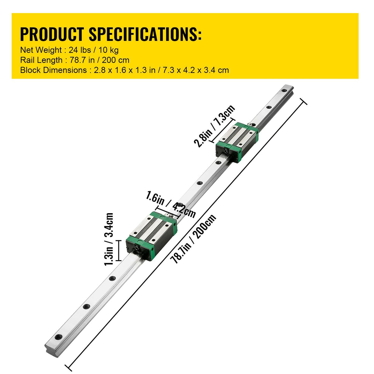 Linear Guide Rail 2Pcs HGR20-2000mm Linear Slide Rail with 1Pcs RM1605-2000mm Ballscrew with BF12/BK12 Kit Linear Slide Rail Guide Rail Square for DIY CNC Routers Lathes Mills