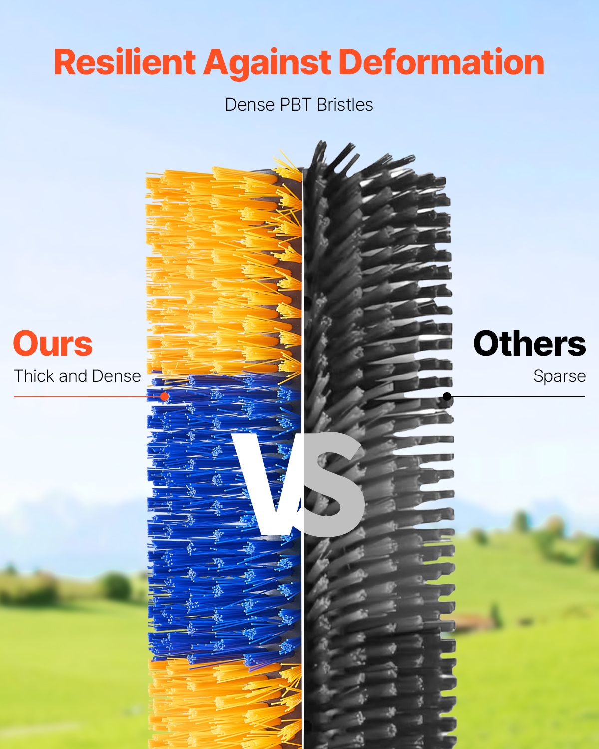 Livestock Scratching Brush, 2 Pcs Horse Brush with 4 Screws, 20 x 7.5 in Cow Scratcher, for Back Itch Relief & Keep Cleaning, Grooming & Scratching Post Brush for Horse, Pig, Cattle Supplies