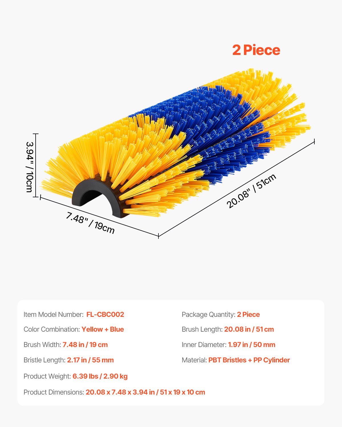 Livestock Scratching Brush, 2 Pcs Horse Brush with 4 Screws, 20 x 7.5 in Cow Scratcher, for Back Itch Relief & Keep Cleaning, Grooming & Scratching Post Brush for Horse, Pig, Cattle Supplies