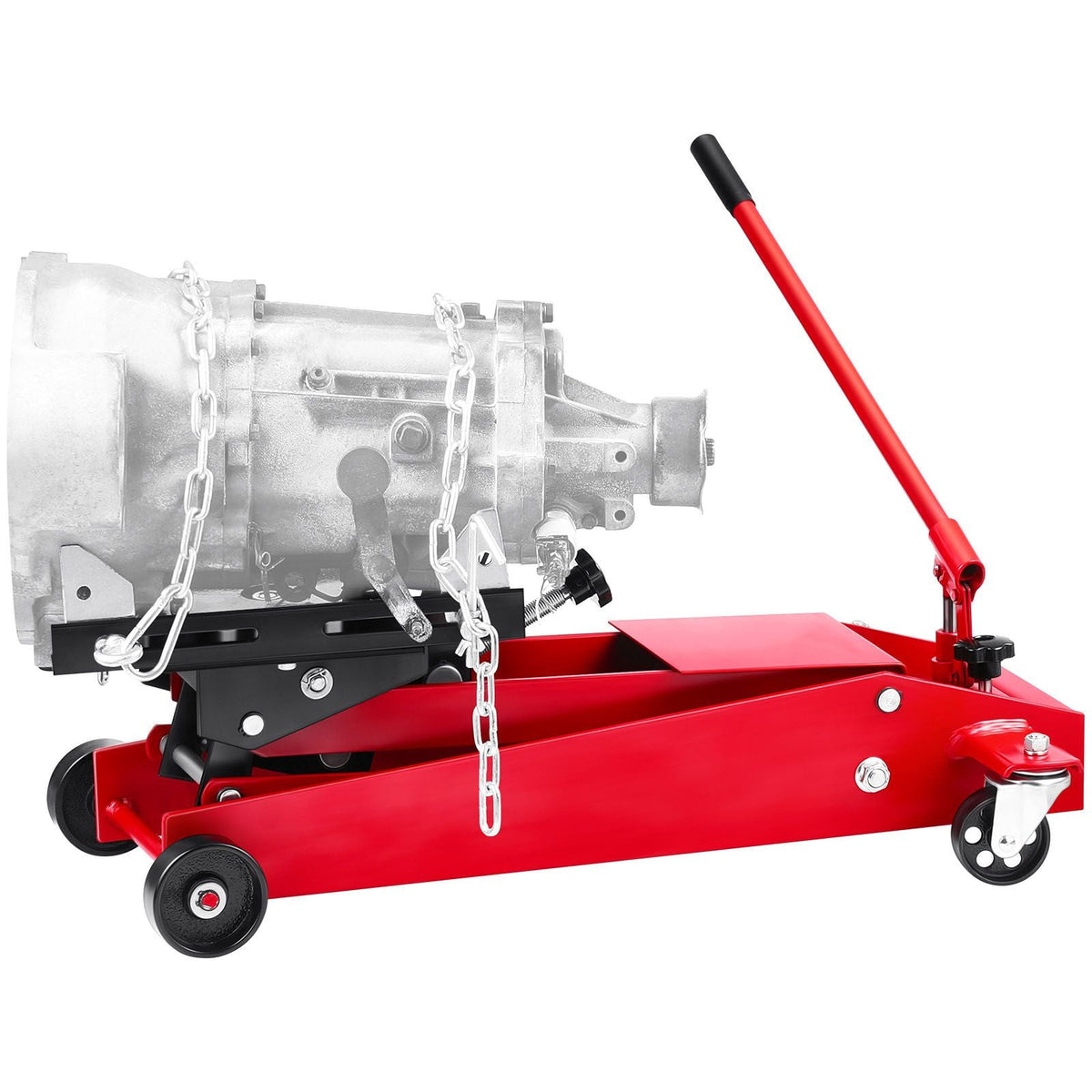 Low Profile Floor Jack, 1000 lbs / 0.45 Ton Lifting Capacity Telescoping Transmission Floor Jack, 6.3-25.2 in Lifting Height, 360° Swivel Front wheels, Heavy-Duty Lift Hoist for Garage/Shop