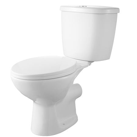 Macerating Toilet System with Powerful 800W Macerator Pump, Rear Discharge and Upflush Toilet For Basement, Dual Flush Water Disposal, Macerating Toilet System Kit with 4-Inlet, Space Saving