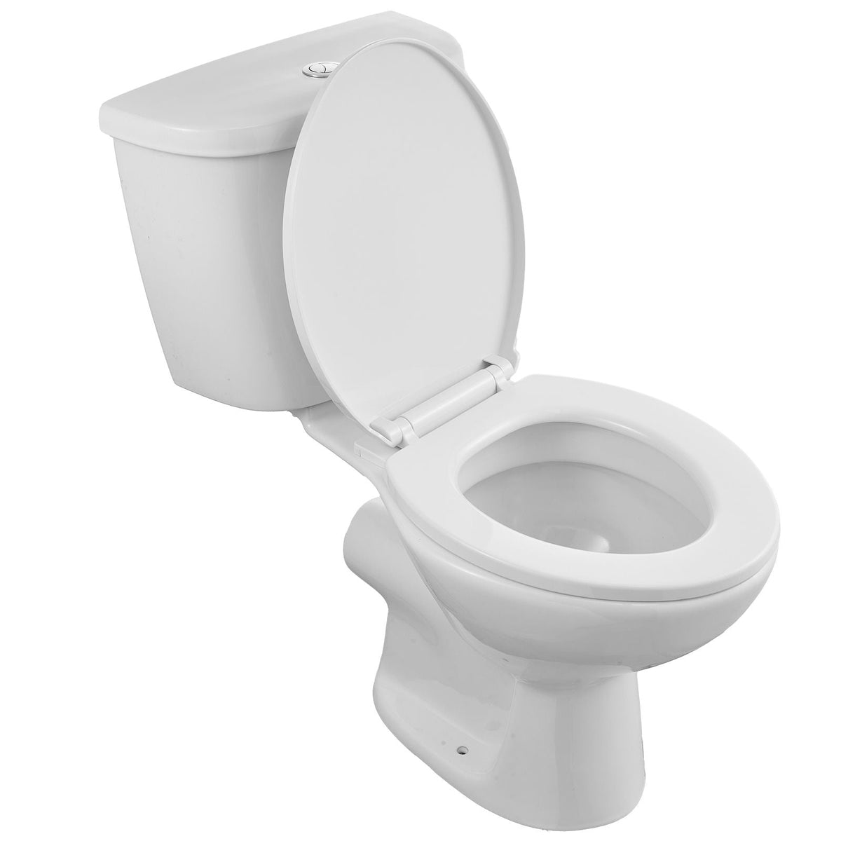 Macerating Toilet System with Powerful 800W Macerator Pump, Rear Discharge and Upflush Toilet For Basement, Dual Flush Water Disposal, Macerating Toilet System Kit with 4-Inlet, Space Saving
