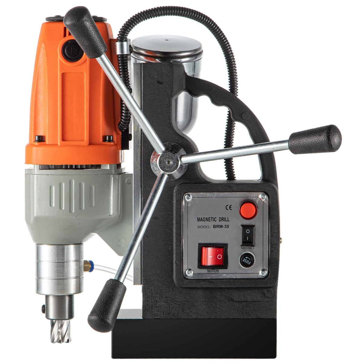 Magnetic Drill Magnetic Drilling Machine 980W, Metal Drill Press High Power 680 rpm, Multi-Function Metal Drill Press 35MM Core Drilling Machine for Drilling And Tapping