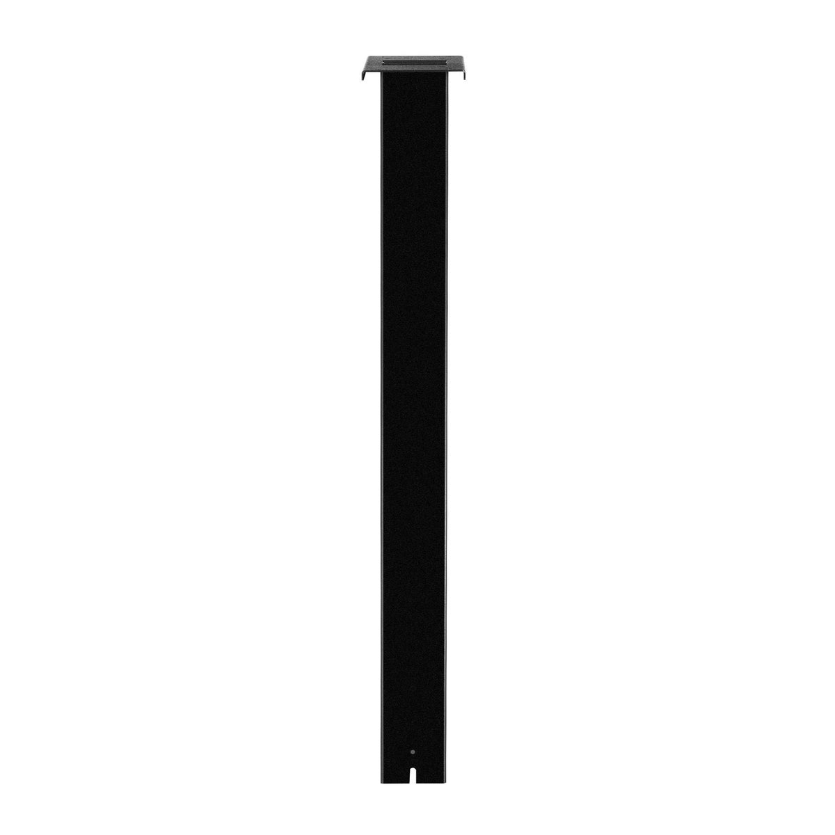 Mailbox Post, 43 x 4 x 4 Inches, Steel In-Ground Mounting Mail Box Stand with Universal Plate Bracket, Heavy Duty Metal Post Sleeve Kit for Outside Curbside Residential Use, Powder Coated Black